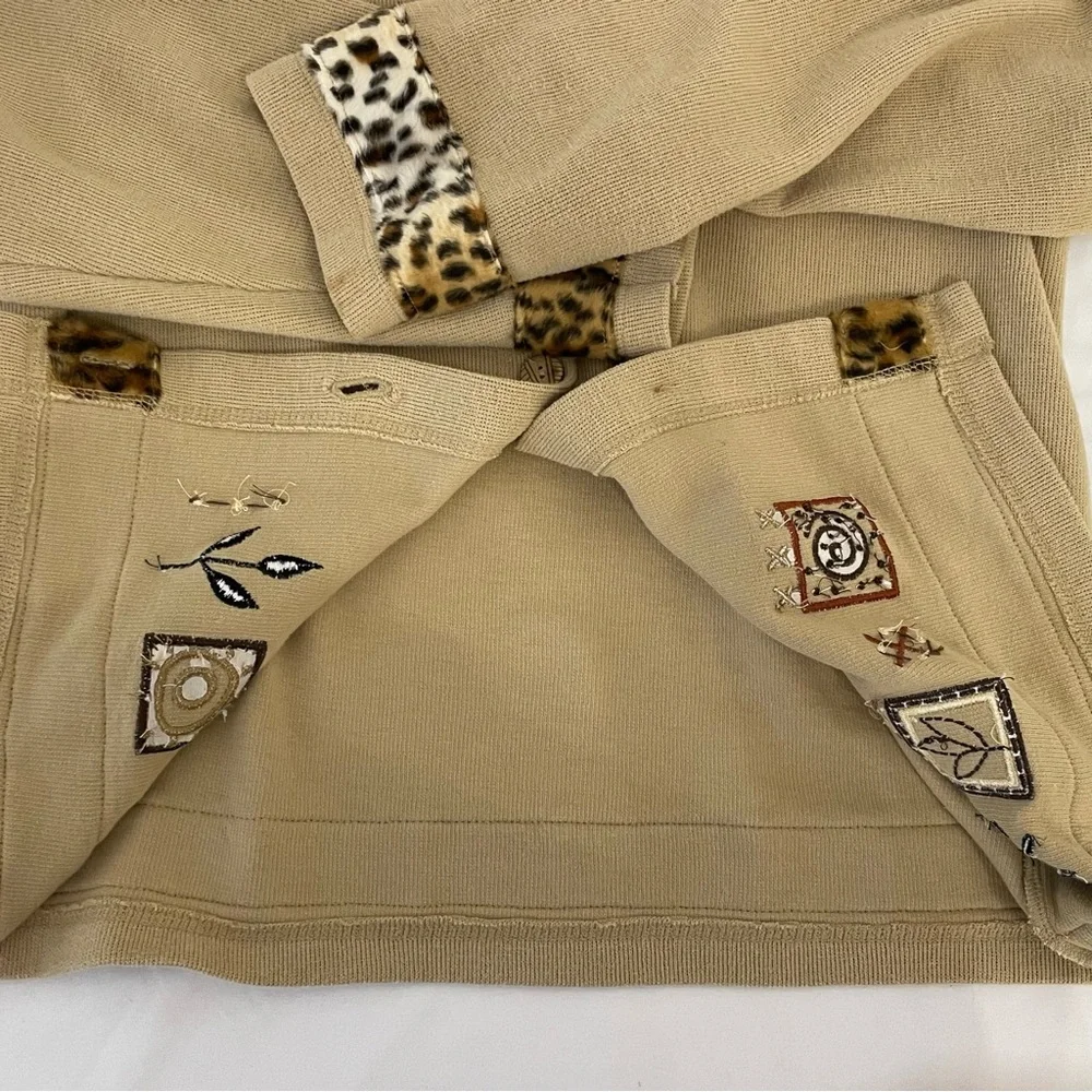 Sport Elle Beige Cardigan Sweater-Boho Artsy